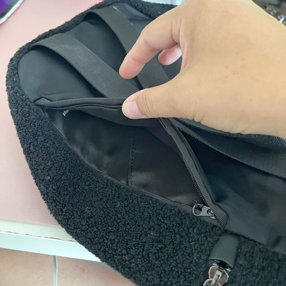 Lululemon City Adventurer Mini Wool Sherpa Shearling Fleece Zip Backpack - Picture 14 of 16